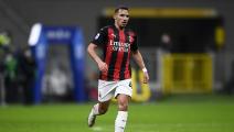 STADIO GIUSEPPE MEAZZA, MILAN, ITALY - 2020/10/26: Ismael Bennacer of AC Milan in action during the Serie A football match between AC Milan and AS Roma. The match ended 3-3 tie. (Photo by Nicolò Campo/LightRocket via Getty Images)	
