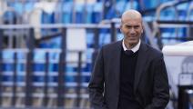 Zinedine Zidane Head coach (Real Madrid CF) in action during...