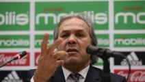 Algerian football legend Rabah Madjer, new national coach of Soccer, attends host a conference at the Sidi-Moussa National Technical Center in Algiers, Algeria on 19 October 2017. (Photo by Billal Bensalem/NurPhoto via Getty Images)