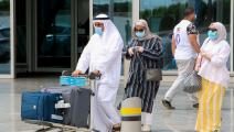 مغادرون عبر مطار الكويت الدولي (ياسر الزيات/ فرانس برس)