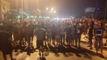 احتجاجات شعبية في مدينة بنغازي الليبية (فيسبوك)