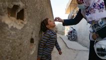 حملة تلقيح ضد شلل الأطفال (عارف وتد/ فرانس برس)
