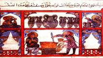 من مخطوط عربي يعود إلى القرن الثاني عشر ميلادي (Getty)