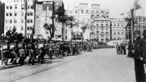 (عودة الجيش التركي إلى إسطنبول عام 1923 بعد الاعتراف بالدولة التركية، Getty)