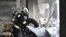 تفجير يضرب مدينة الباب/الدفاع المدني السوري/فيسبوك