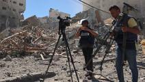 صحافيو غزة MOHAMMED ABED/AFP