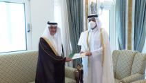 استلام أوراق اعتماد أول سفير سعودي في الدوحة منذ الأزمة الخليجية (تويتر)