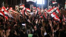 في ساحة الأمويين حشد الأسد سوريين ليحتفلوا بانتخاباته الصورية (لؤي بشارة/فرانس برس)