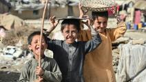 أطفال نازحون في أفغانستان (أديك بيري/ فرانس برس)