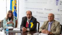 جانب من لقاءات بن طوار مع قيادات الاعمال في اوكرانيا