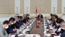  خلال مشاركة الرئيس التونسي اجتماع مجلس الوزراء ( الرئاسة التونسية/ فيسبوك)