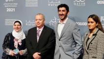 طوني الغزال وبلقيس الجعفري مخرجا الفيلم الوثائقي "أطلال" (مهرجان أجيال السينمائي/تويتر)