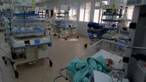 قسم الأطفال حديثي الولادة في مستشفى في تونس (فتحي بلعيد/ فرانس برس)