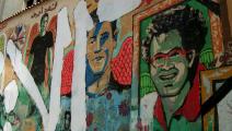 ابتسامات الشهداء، جدارية في شوارع القاهرة، 2013 (تصوير: دانيال فينان)