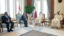 أمير قطر يلتقي رئيس مجلس القيادة الرئاسي اليمني (قنا)