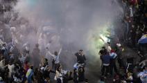 من أحداث شغب في بيونس آيرس لحقت هزيمة الأرجنتين في نهائي كأس العالم 2014 (Getty)