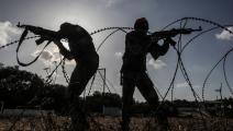 تدريبات عسكريّة جنوبيّ قطاع غزّة (عبد الرحيم الخطيب/Getty)