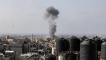 القصف الإسرائيلي على غزة (الأناضول)