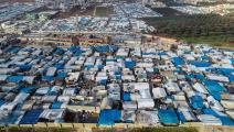 لا مكان بالمخيمات لمزيد من النازحين السوريين (إردال توركوجلو/الأناضول)