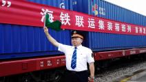 قطار بضائع في الصين (Getty)