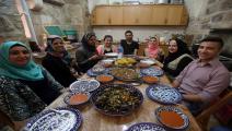 مائدة طعام فلسطيني غيتي 