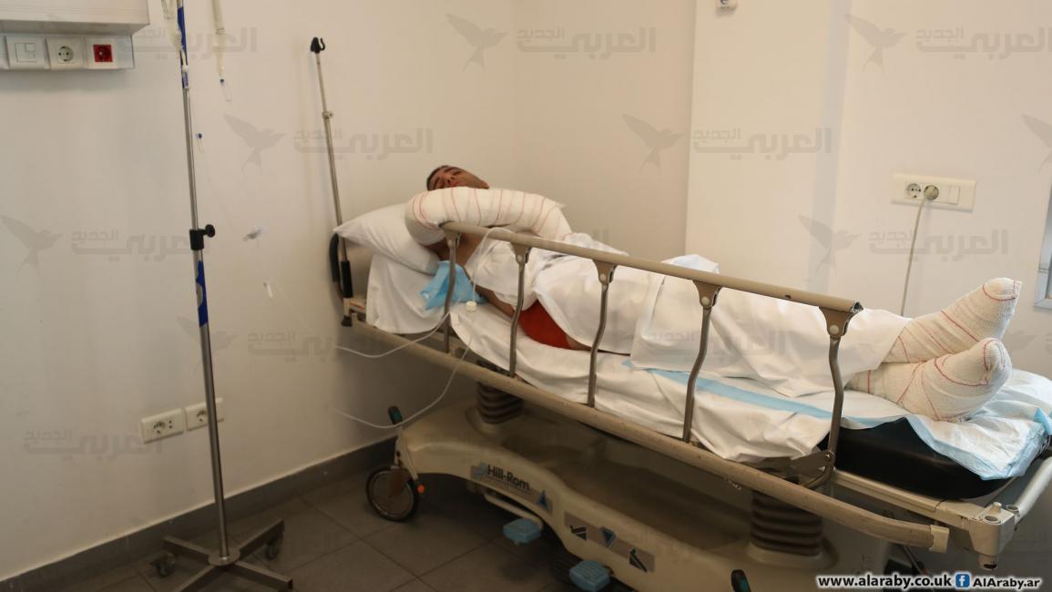 جرحى انفجار التليل- عكار في مستشفى الجعيتاوي (حسين بيضون)