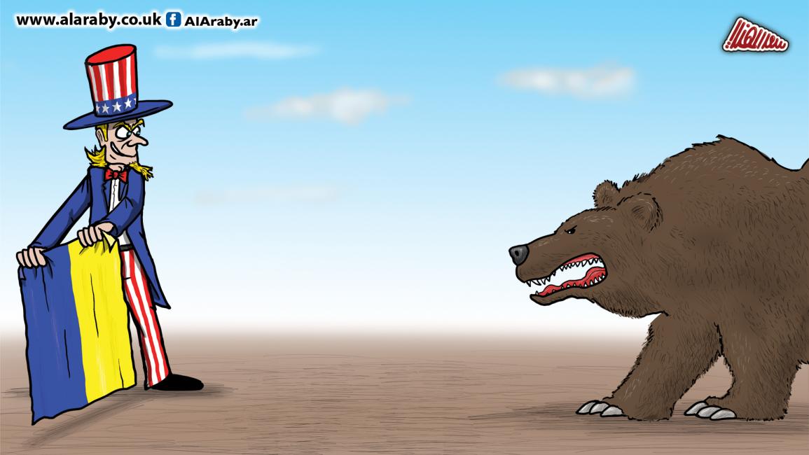 كاريكاتير اميركا اوكرانيا / المهندي