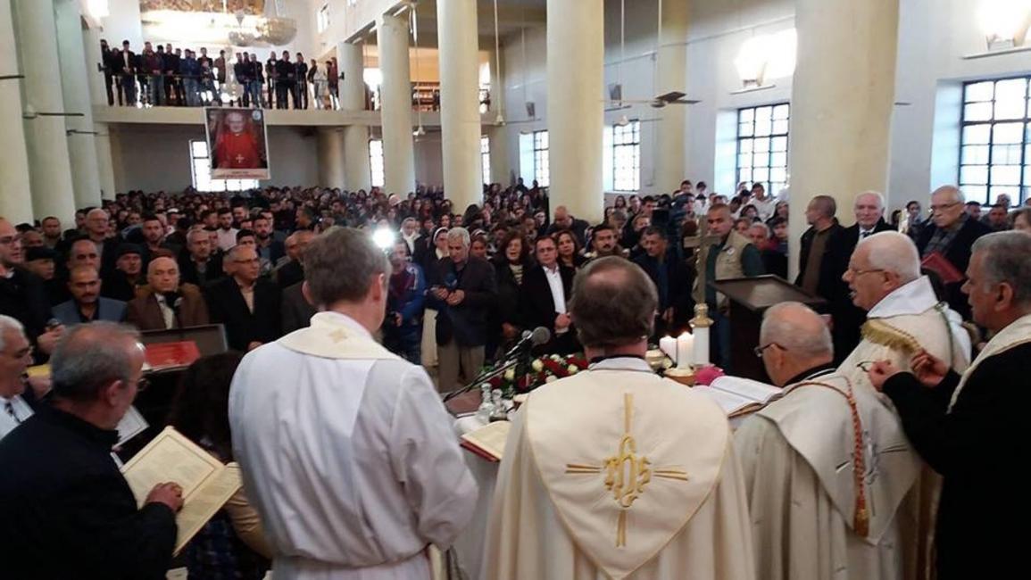 قداس للكنيسة الكلدانية بنينوى بعد خروج داعش 