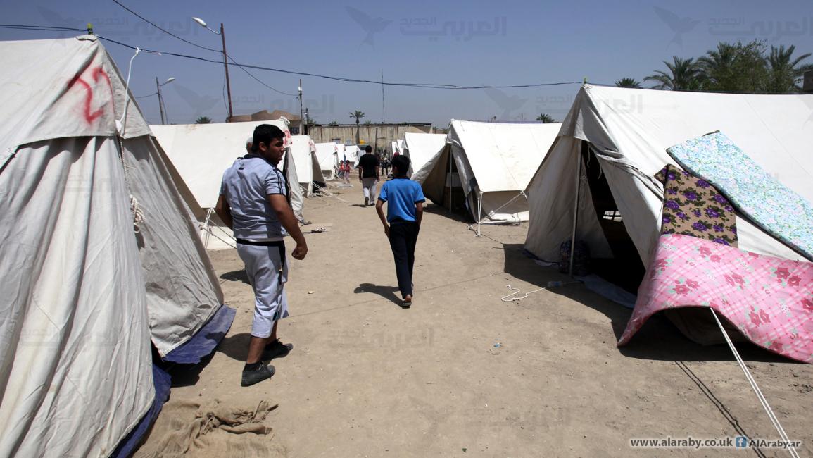 مخيمات أقامتها الأمم المتحدة ببغداد لعراقيين نزحوا من الأنبار