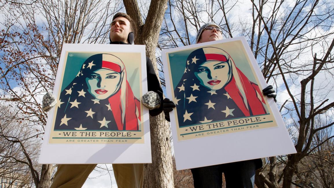 تظاهرة أميركية مناهضة للإسلاموفوبيا (تاسوس كاتوبوديس/فرانس برس)