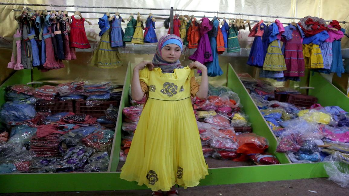 طفلة سورية في دوما- فرانس برس