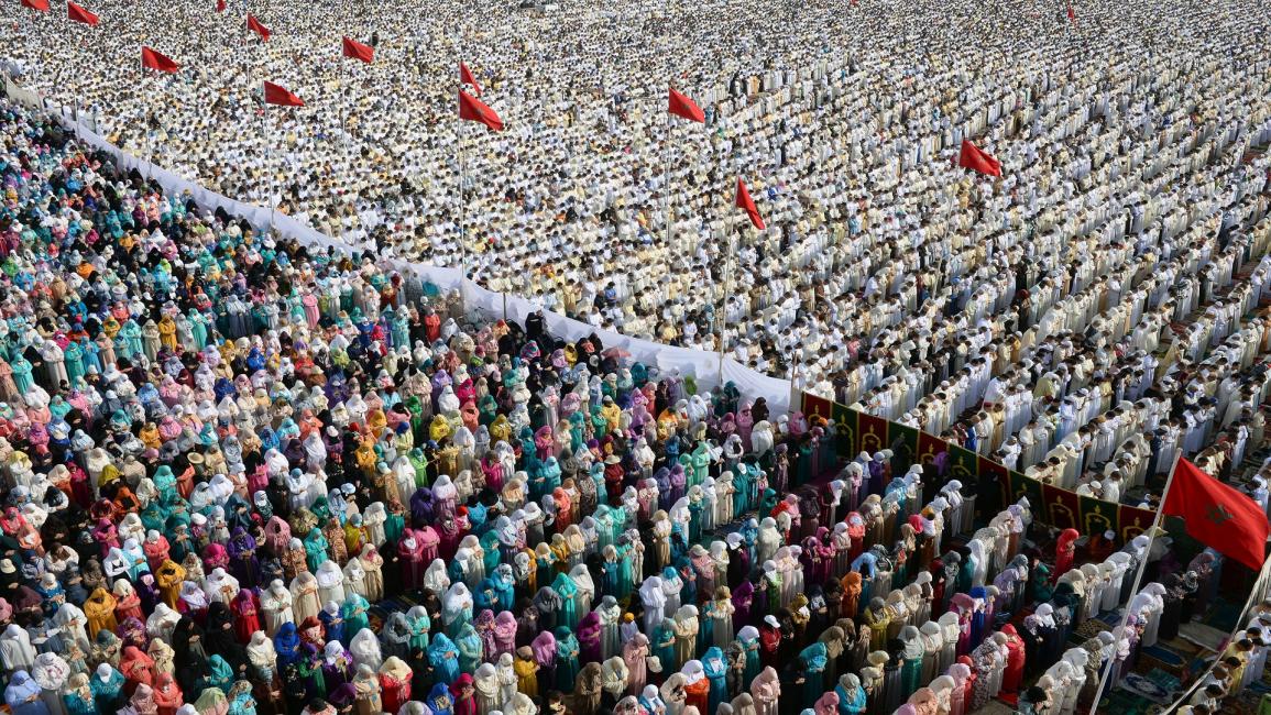 آلاف المصلين في المغرب (فاضل سنة/فرانس برس)