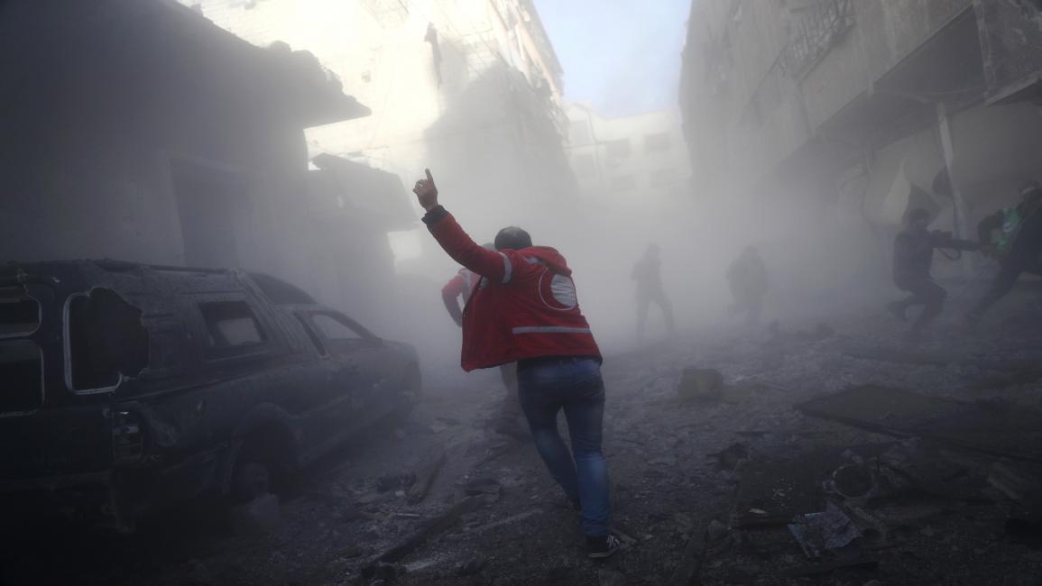 سورية/سياسة/قصف المدنيين/(عبد دومني/فرانس برس)