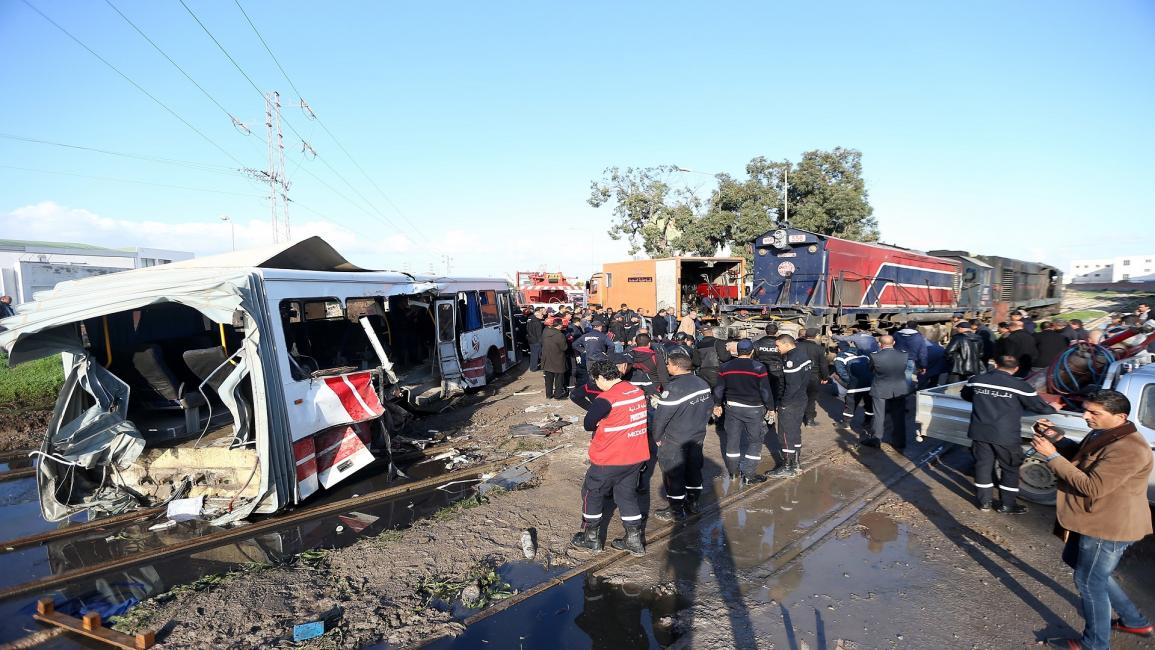 حادث قطار تونس (ياسين مجيدي/ الأناضول)