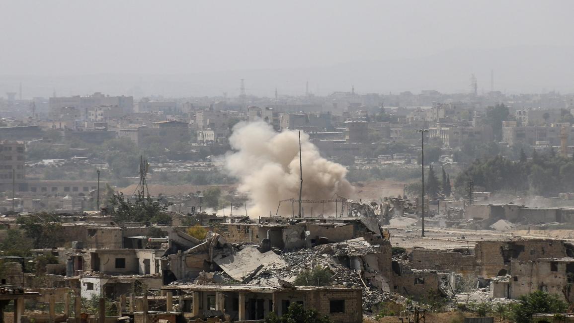 سورية/قصف على الغوطة الشرقية ريف دمشق/عمار البوشي/الأناضول