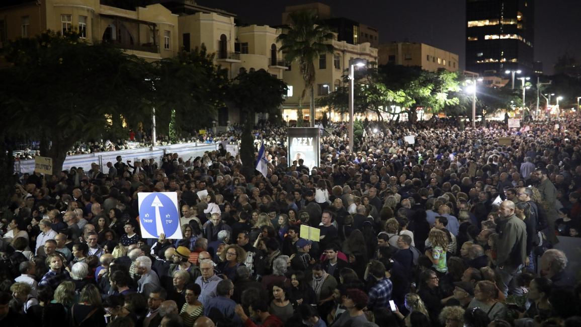 تظاهرات في تل أبيب/ أورين زيف/ فرانس برس