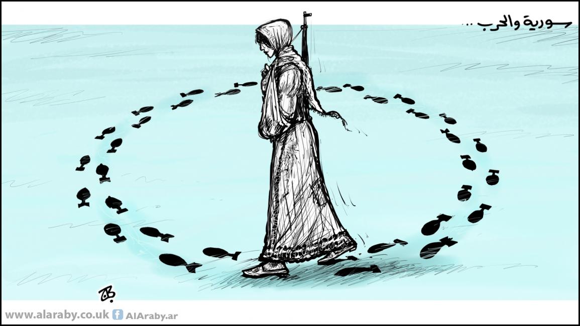 كاريكاتير سورية والحرب / حجاج