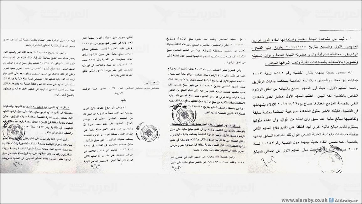 قاضي مصري تلقى رشى لتبرئة متهمين بالقتل (العربي الجديد)
