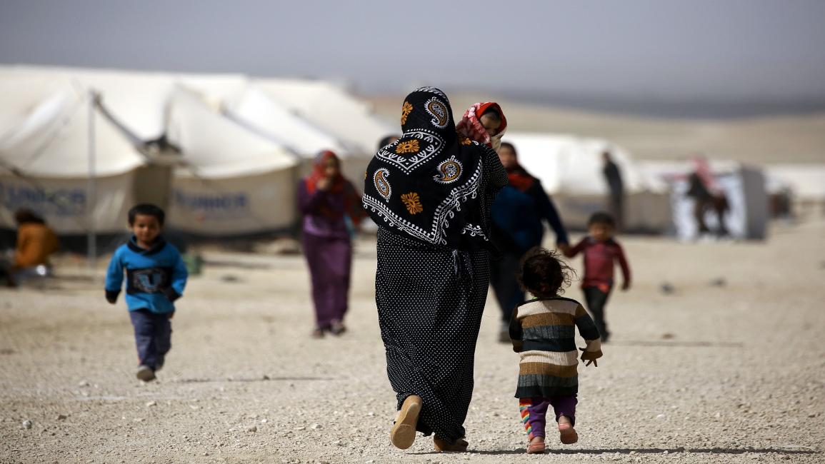 نازحون بمخيم الهول شمال شرق سورية (دليل سليمان/فرانس برس)