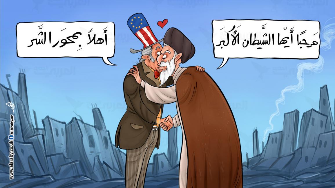 كاريكاتير ايران وامريكا / البحادي