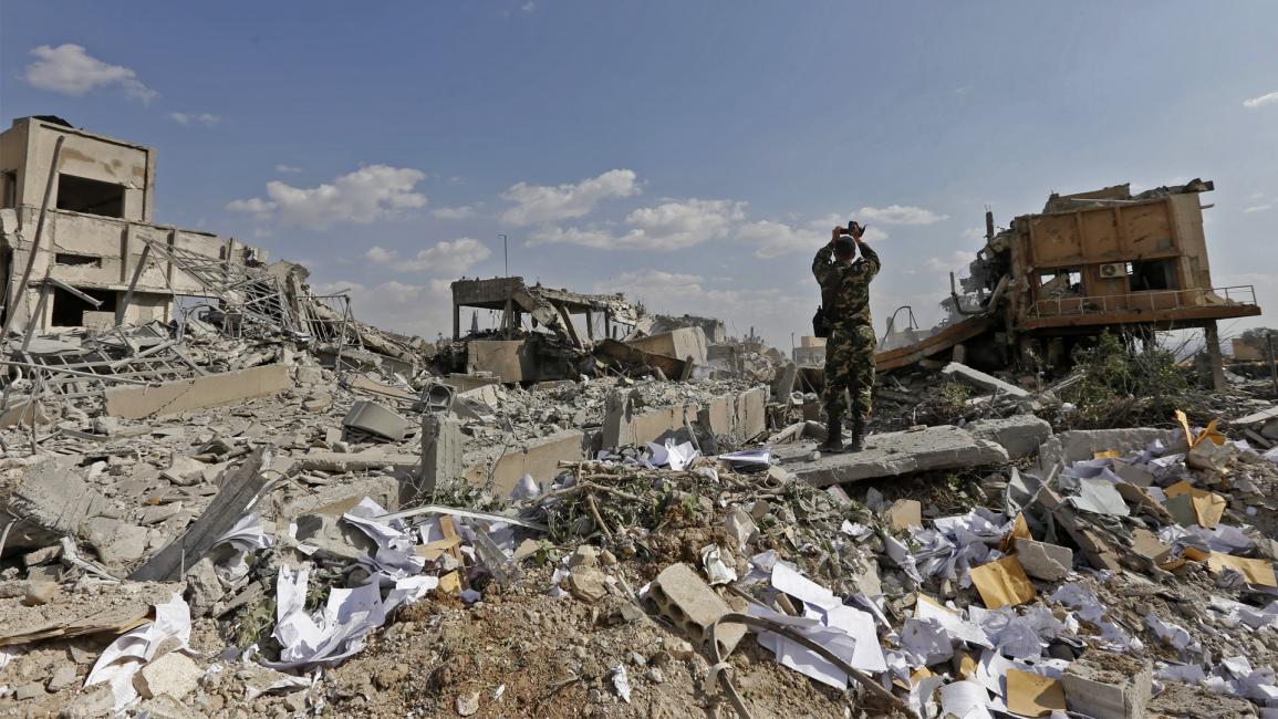 الضربة الثلاثية على سورية LOUAI BESHARA/AFP/