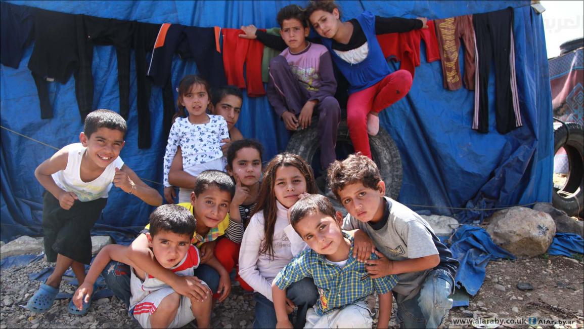 أطفال سوريين لاجئين في لبنان (حسين بيضون)