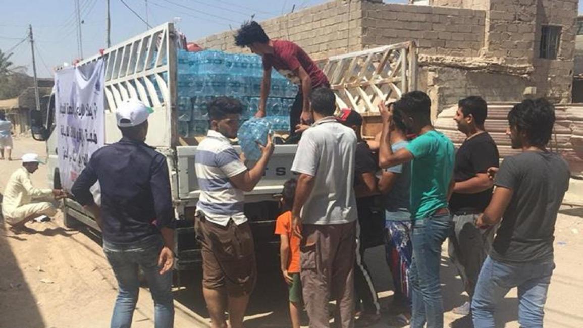 يلجأ كثير من العراقيين إلى مياه الشرب المعبأة (فيسبوك)