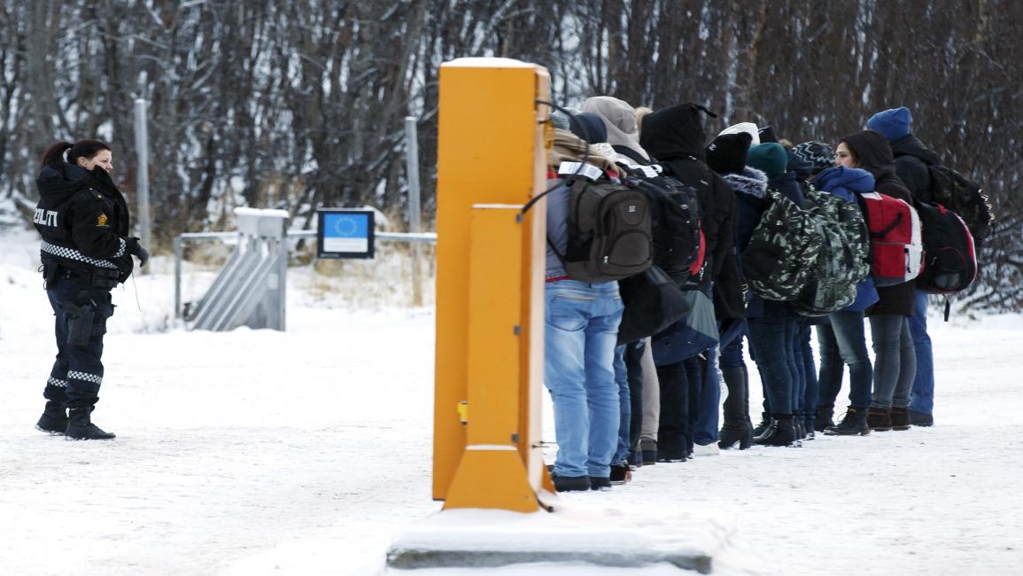 لاجئون على حدود النرويج (فرانس برس)