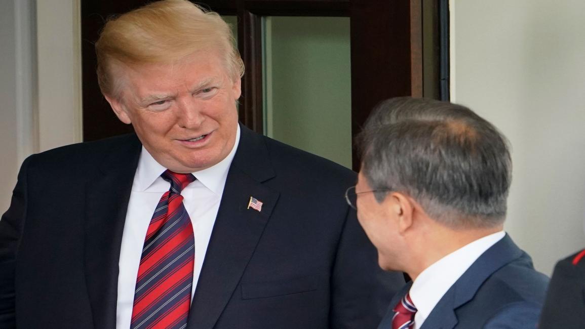 دونالد ترامب ورئيس كوريا الجنوبية