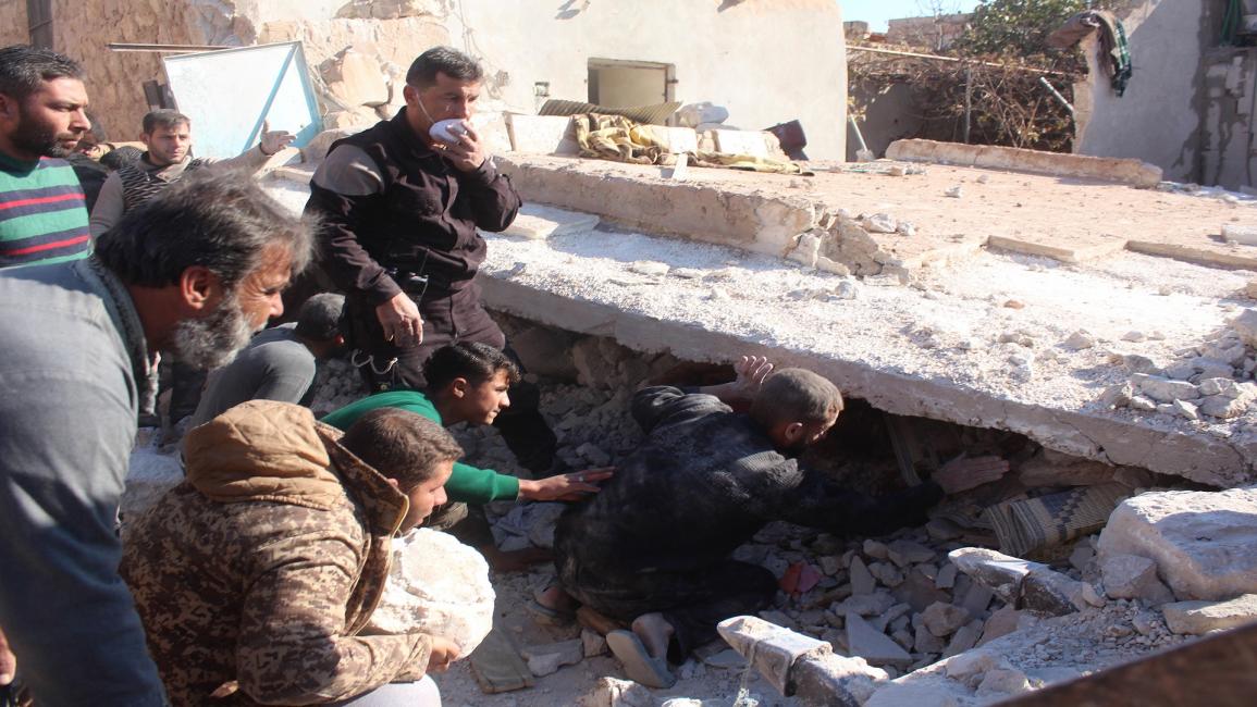 سورية/قصف حلب عالقون تحت الأنقاض/سياسة/أحمد الأحمد/ الأناضول