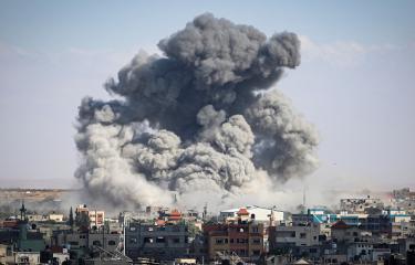 قصف إسرائيلي يستهدف مدينة رفح جنوب غزة