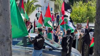 تحرك طالبي في المغرب لنصرة غزة - 8 مايو 2024 (العربي الجديد)