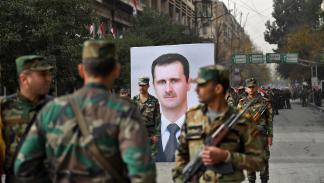 عناصر من قوات النظام السوري، حلب 21 ديسمبر 2017 (جورج أورفاليان/فرانس برس)