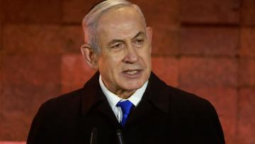 نتنياهو يتحدث خلال حفل يهودي في القدس 5 مايو 2024 (Getty)